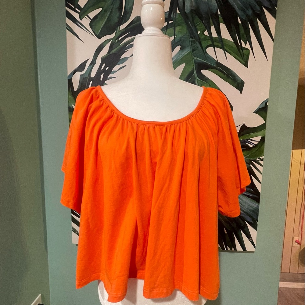 🍊Dip Vibrant Orange Blouse 🍊FINAL PRICE